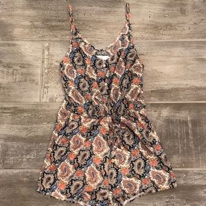 Paisley Print Romper